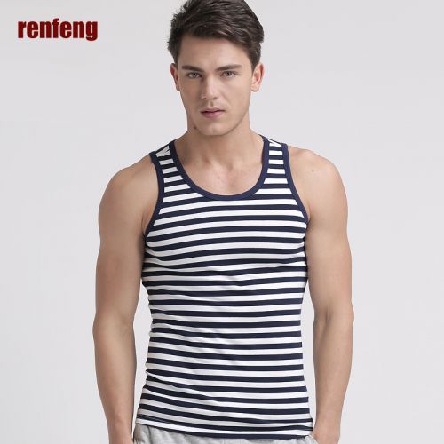 Débardeur homme maillot de corps RENFENG en coton pour été - Ref 1584468