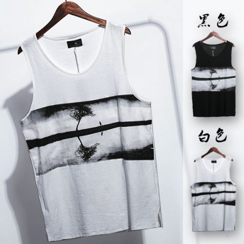 Débardeur homme maillot de corps en coton pour été - Ref 1584479