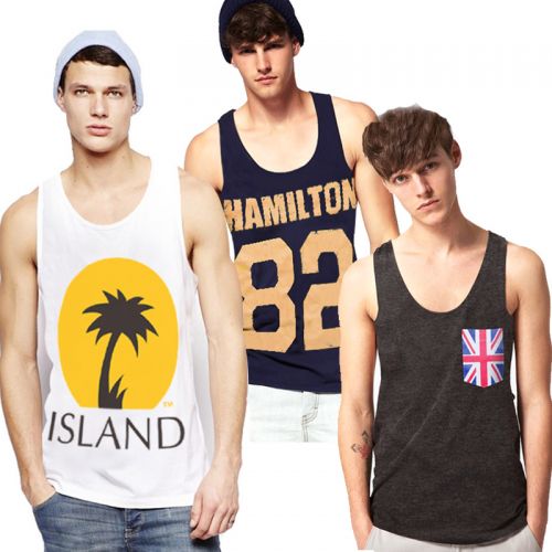 Débardeur homme maillot de corps 16 BLOCKS en CVC pour été - Ref 1584579