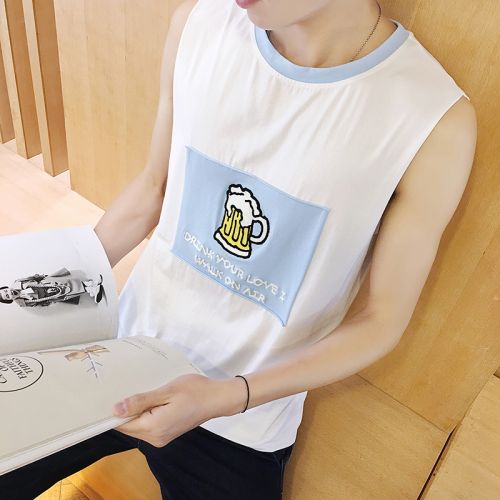 Débardeur homme maillot de corps SHIMNWIT Coton, fibre élastique polyuréthane spandex pour été - Ref 1584601