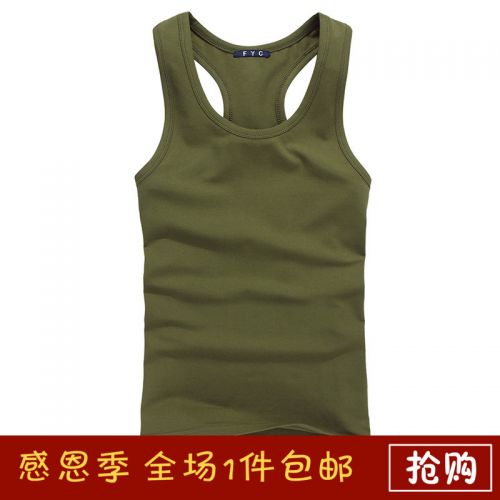 Débardeur homme Woolen gilet en coton pour été - Ref 1584617