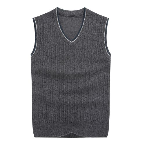 Débardeur homme Woolen gilet en laine pour automne - Ref 1584636