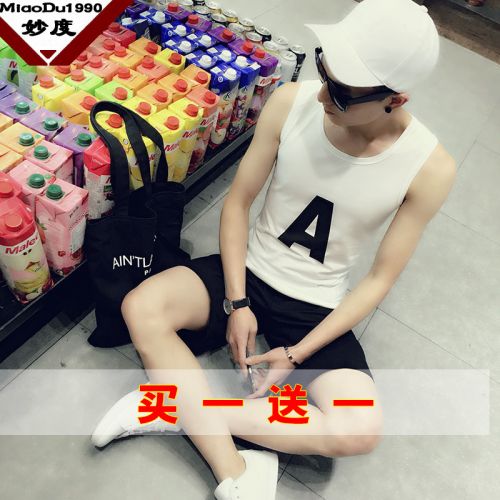 Débardeur homme maillot de corps en coton pour été - Ref 1584678