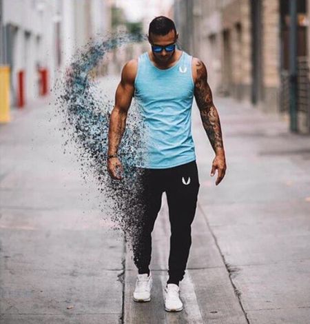 Débardeur homme maillot de corps GYM COLLEGE en coton pour été - Ref 1584683