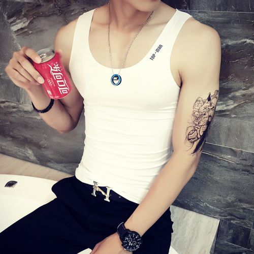 Débardeur homme maillot de corps en coton pour été - Ref 1584684