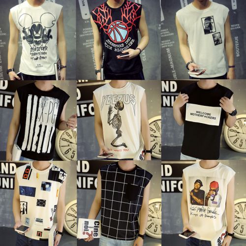 Débardeur homme maillot de corps en coton pour été - Ref 1584721