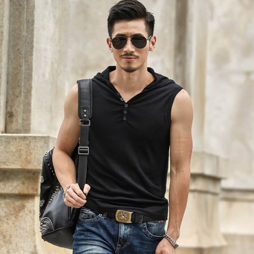 Débardeur homme maillot de corps en coton pour été - Ref 1584728