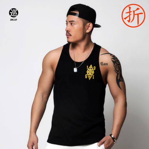 Débardeur homme maillot de corps ZIRCUIT en coton pour printemps - Ref 1584919