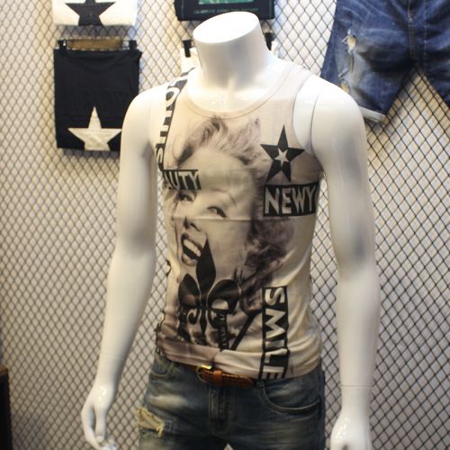 Débardeur homme maillot de corps en coton ammoniac pour été - Ref 1584966