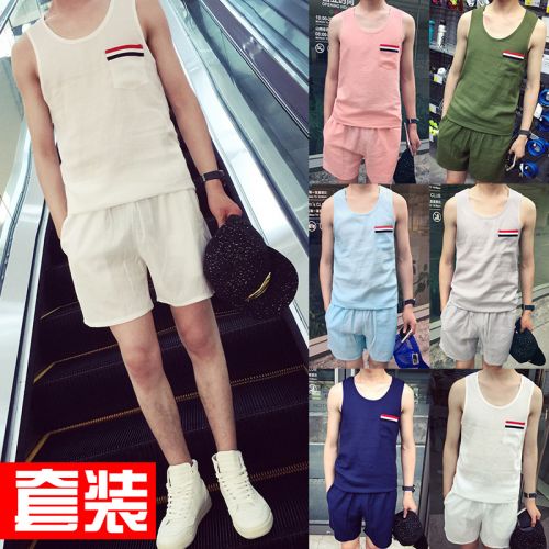 Débardeur homme Woolen gilet en Fluid Systems pour été - Ref 1585032