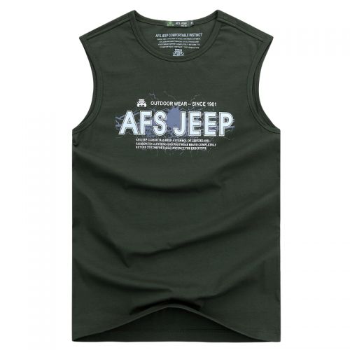Débardeur homme maillot de corps AFS JEEP en coton pour été - Ref 1585069