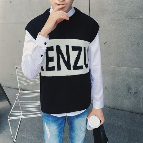 Débardeur homme Woolen gilet en acrylique pour automne - Ref 1585151