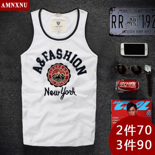 Débardeur homme maillot de corps AMNXNU en coton pour été - Ref 1585209