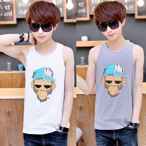 Débardeur homme maillot de corps Coton polyester polyuréthane élastique fibre spandex pour été - Ref 1585281