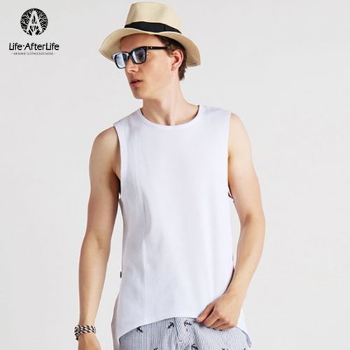 Débardeur homme maillot de corps LIFEAFTERLIFE en coton pour été - Ref 1585288