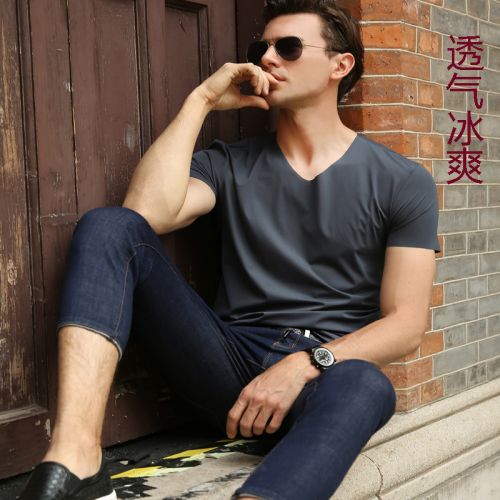 Débardeur homme maillot de corps en soie pour été - Ref 1585320