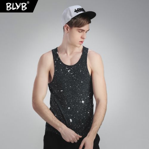 Débardeur homme maillot de corps BLYB8618 en coton pour été - Ref 1585332