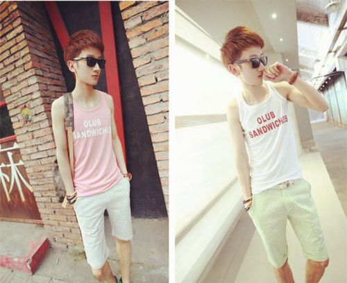 Débardeur homme Woolen gilet en coton pour été - Ref 1585352