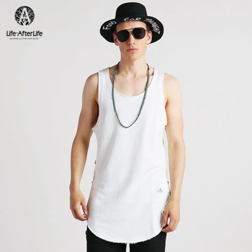 Débardeur homme maillot de corps LIFE AFTER en coton pour été - Ref 1585359