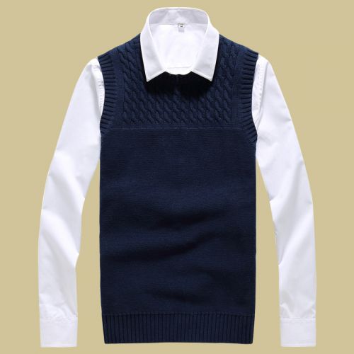 Débardeur homme Woolen gilet SPORDELA en coton pour automne - Ref 1585401