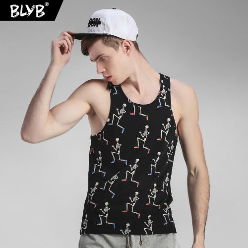 Débardeur homme maillot de corps BLYB8618 en coton pour été - Ref 1585438