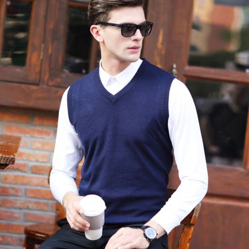 Débardeur homme Woolen gilet JACKOUDI en acrylique pour automne - Ref 1585504