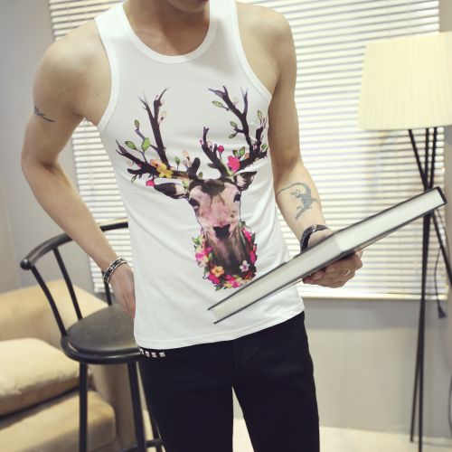 Débardeur homme maillot de corps en coton - Ref 1585524