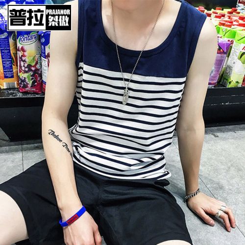 Débardeur homme maillot de corps PRAJANOR en coton pour été - Ref 1585536