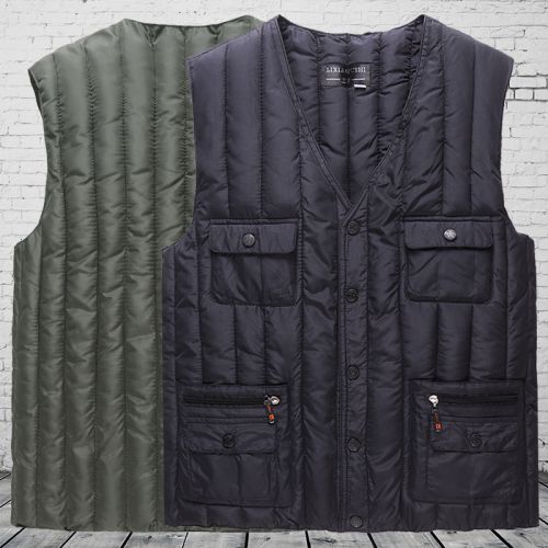 Débardeur homme Cotton vest en rayonne pour hiver - Ref 1585609
