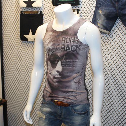 Débardeur homme maillot de corps en coton ammoniac pour été - Ref 1585646