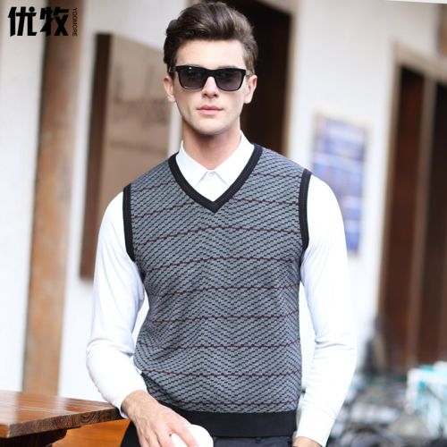 Débardeur homme Woolen gilet YOO MORE pour automne - Ref 1585734