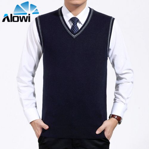 Débardeur homme Woolen gilet en laine pour hiver - Ref 1585745