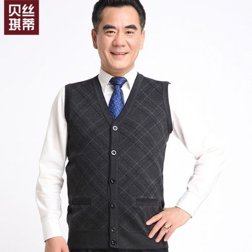 Débardeur homme Woolen gilet en Article tricoté pour Quatre saisons - Ref 1585771