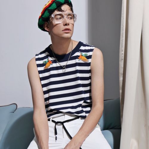 Débardeur homme maillot de corps MIXSEVEN en coton ammoniac pour été - Ref 1585869