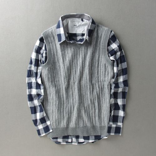 Débardeur homme Woolen gilet en laine - Ref 1585932