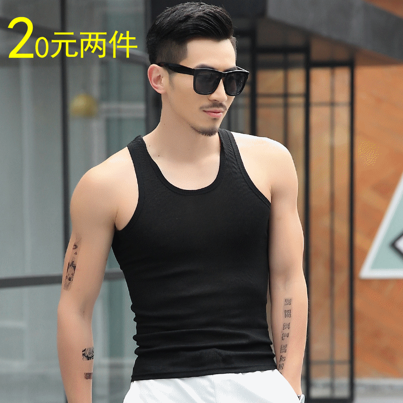 Débardeur homme Cotton vest en coton ammoniac pour été - Ref 1586003