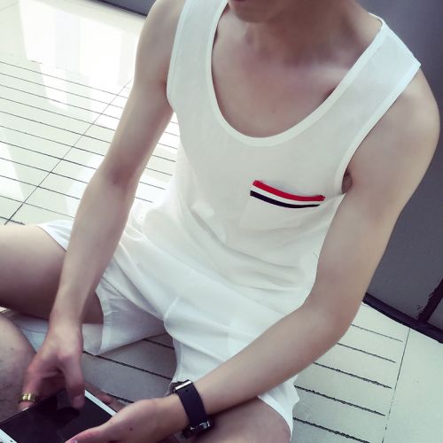 Débardeur homme Woolen gilet en Fluid Systems pour été - Ref 1586061