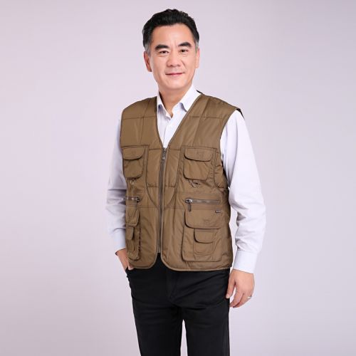 Débardeur homme Cotton vest en polyester pour hiver - Ref 1586088