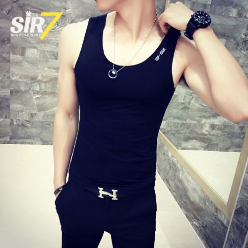 Débardeur homme maillot de corps SIR7 Coton fibre élastique polyuréthane spandex pour été - Ref 1586113