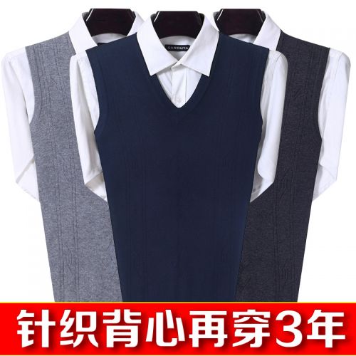 Débardeur homme Woolen gilet pour automne - Ref 1586132