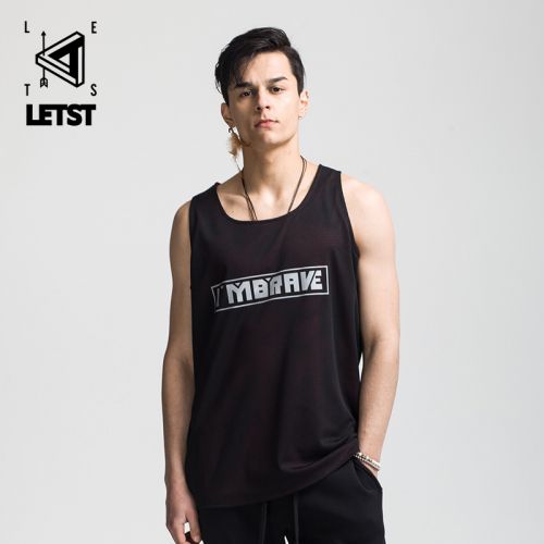 Débardeur homme maillot de corps LETSTEE Polyester - Ref 1586161