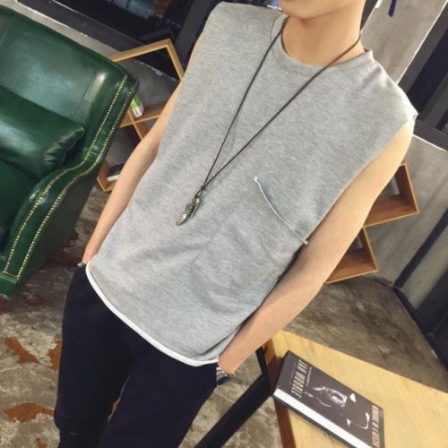 Débardeur homme maillot de corps en tissu laine, TR, pour été - Ref 1586196