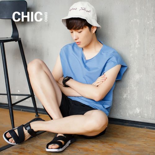 Débardeur homme maillot de corps CHICERRO en coton pour été - Ref 1586220