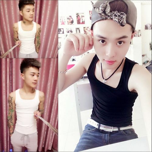 Débardeur homme maillot de corps en coton pour été - Ref 1586232