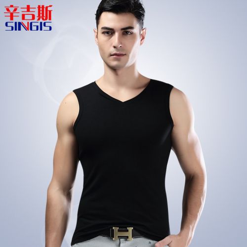 Débardeur homme maillot de corps en coton pour été - Ref 1586256