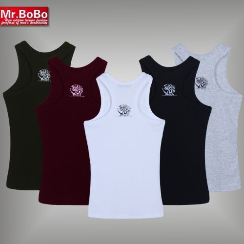 Débardeur homme maillot de corps MRBOBO Coton fibre élastique polyuréthane spandex pour hiver - Ref 1586261