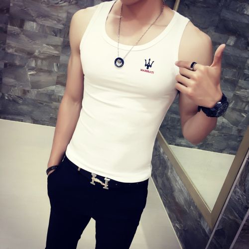 Débardeur homme maillot de corps en CVC pour été - Ref 1586265