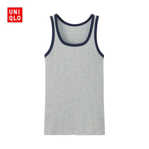 Débardeur homme maillot de corps UNIQLO coton, fibres polyester - Ref 1586266