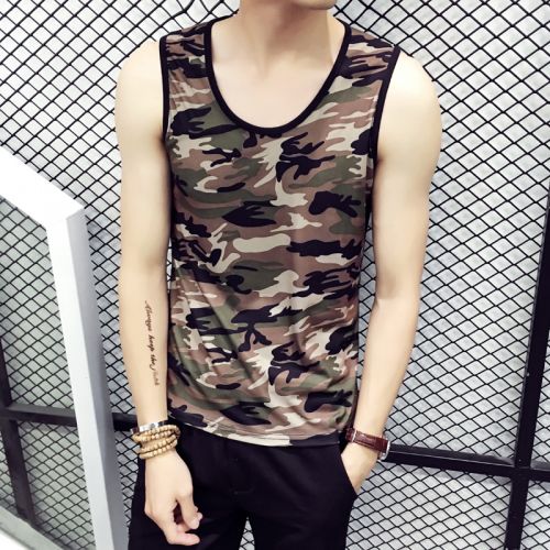 Débardeur homme maillot de corps Coton fibre élastique polyuréthane spandex pour été - Ref 1586276