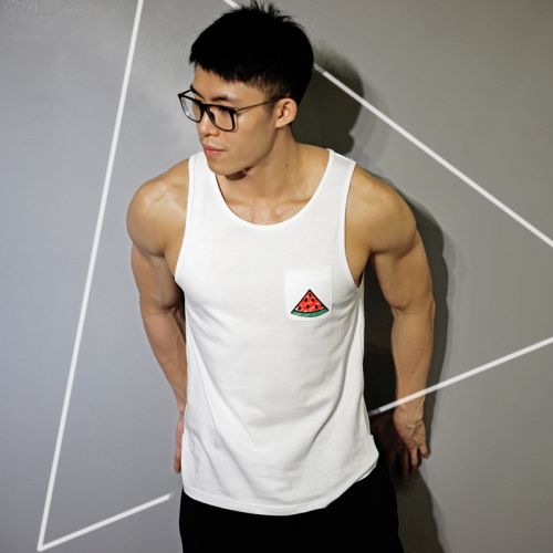 Débardeur homme maillot de corps TOMATOPAPA en coton pour été - Ref 1586285